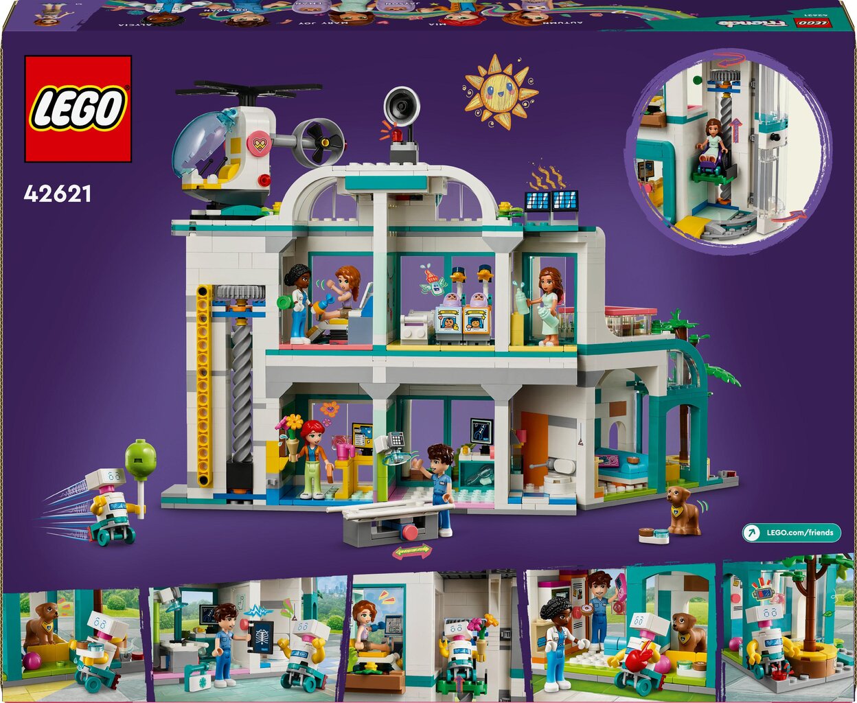42621 LEGO® Friends Hārtleikas pilsētas slimnīca cena un informācija | Konstruktori | 220.lv