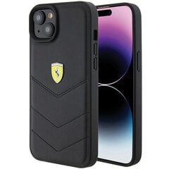 Ferrari FEHCP15MRDUK iPhone 15 Plus 6.7" czarny|black hardcase Quilted Metal Logo цена и информация | Чехлы для телефонов | 220.lv