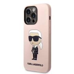 Karl Lagerfeld Liquid Silicone Ikonik NFT Case for iPhone 15 Pro Pink цена и информация | Чехлы для телефонов | 220.lv