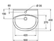 Keramikas izlietne Ideal Standard Ulysse 50 x 43 cm, balta cena un informācija | Izlietnes | 220.lv