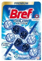 Bref Color Aktiv Chlorine WC tīrītājs-atsvaidzinātājs, 2x50g cena un informācija | Tīrīšanas līdzekļi | 220.lv