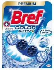 Bref Color Aktiv Chlorine WC tīrītājs-atsvaidzinātājs, 50g cena un informācija | Bref Mājsaimniecības preces | 220.lv