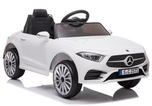 Vienvietīgs bērnu elektromobilis Mercedes Benz CLS 350, balts cena un informācija | Bērnu elektroauto | 220.lv