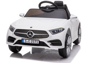 Vienvietīgs bērnu elektromobilis Mercedes Benz CLS 350, balts cena un informācija | Bērnu elektroauto | 220.lv