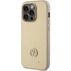 Guess GUHCP15XPS4DGPD iPhone 15 Pro Max 6.7" złoty|gold hardcase Strass Metal Logo цена и информация | Чехлы для телефонов | 220.lv