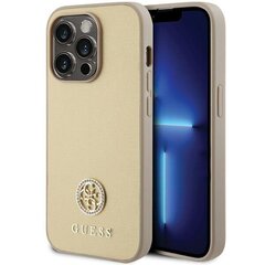 Guess GUHCP15XPS4DGPD iPhone 15 Pro Max 6.7" złoty|gold hardcase Strass Metal Logo цена и информация | Чехлы для телефонов | 220.lv