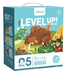 MiDeer Level Up! пазлы "Чудесное приключение", 5 уровень, 3 пазла в комплекте 99-140 деталей цена и информация | Пазлы | 220.lv