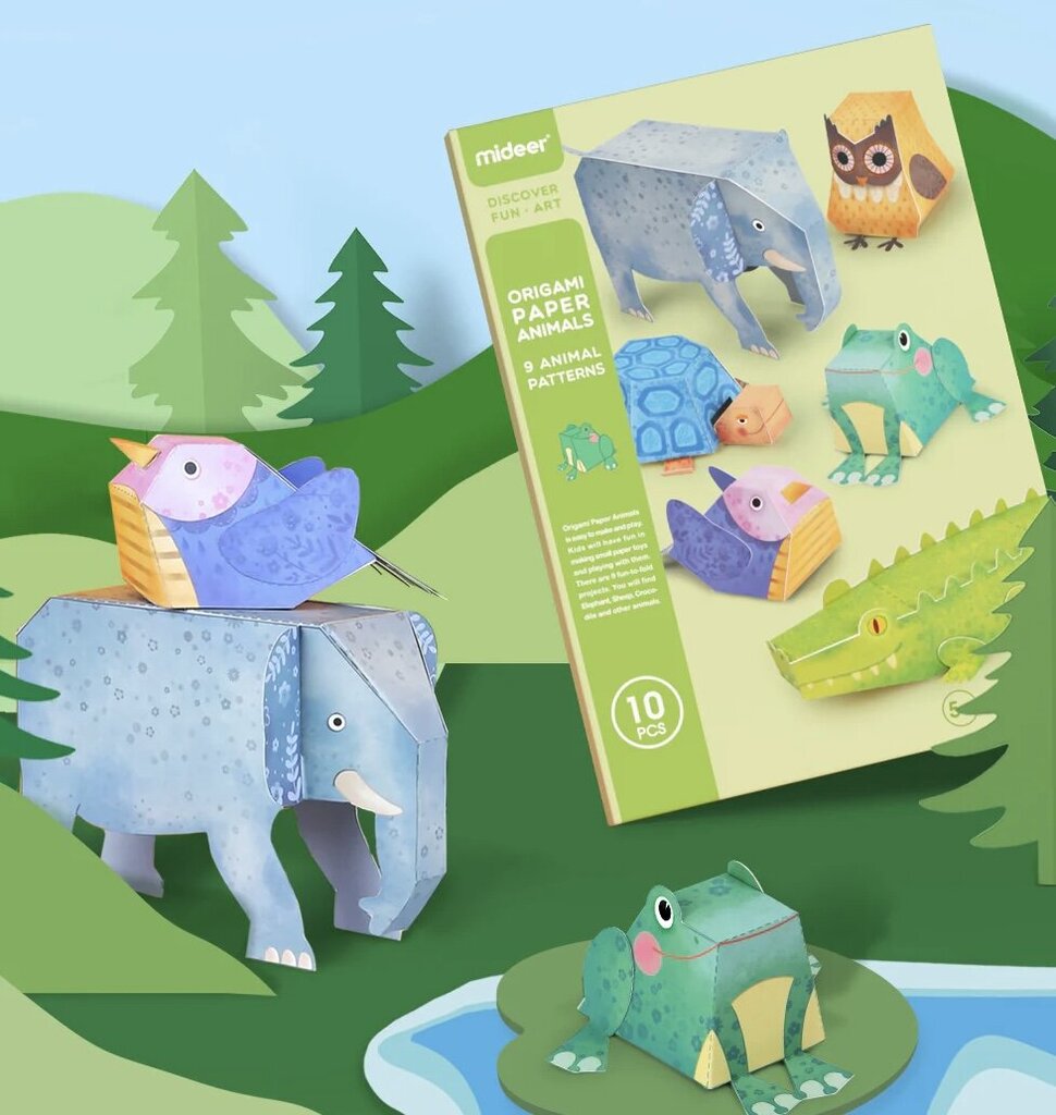 Origami Mideer Dzīvnieki цена и информация | Attīstošās rotaļlietas | 220.lv