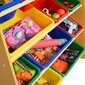 Liela izmēra plaukti ar krāsainiem konteineriem cena un informācija | Plaukti bērnu istabai | 220.lv