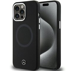 Mercedes Liquid Silicon Bicolor MagSafe Case for iPhone 15 Pro Max Black цена и информация | Чехлы для телефонов | 220.lv