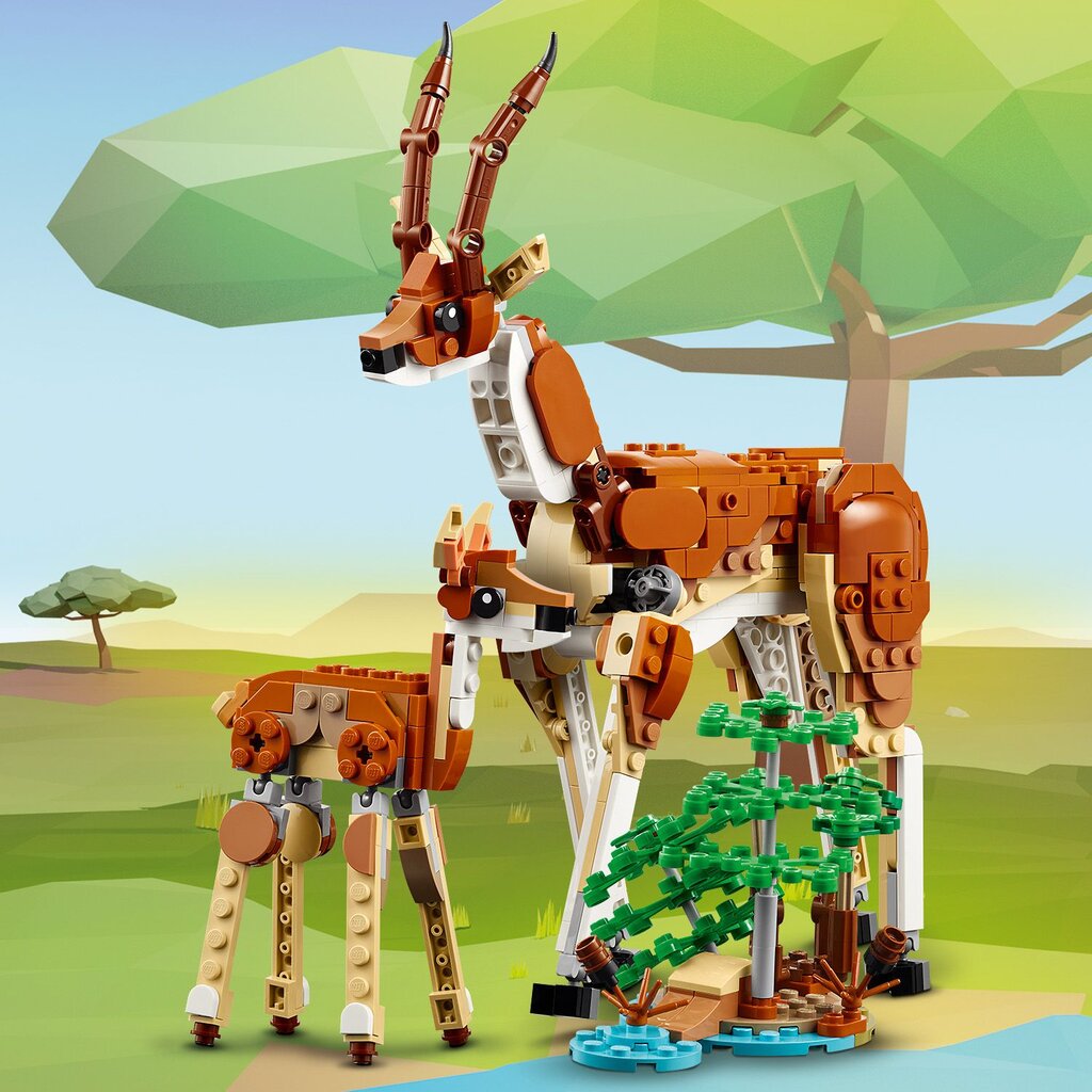 31150 LEGO® Creator Savvaļas safari dzīvnieki cena un informācija | Konstruktori | 220.lv