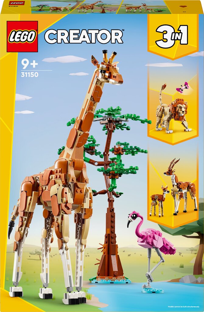 31150 LEGO® Creator Savvaļas safari dzīvnieki цена и информация | Konstruktori | 220.lv