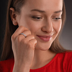 JVD Очаровательное серебряное кольцо с цирконами SVLR0375XH2BI цена и информация | Кольца | 220.lv