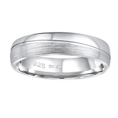 Silvego Обручальное серебряное кольцо Glamis для мужчин и женщин QRD8453M цена и информация | Кольца | 220.lv