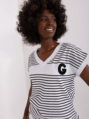 блузка rv-bz-8819.46 белая/черная цена и информация | Женские блузки, рубашки | 220.lv
