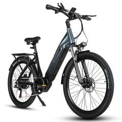 Электровелосипед  Cmacewheel L26 Mid-Drive, 26", серый, 750 Вт, 17 Ач цена и информация | Электровелосипеды | 220.lv