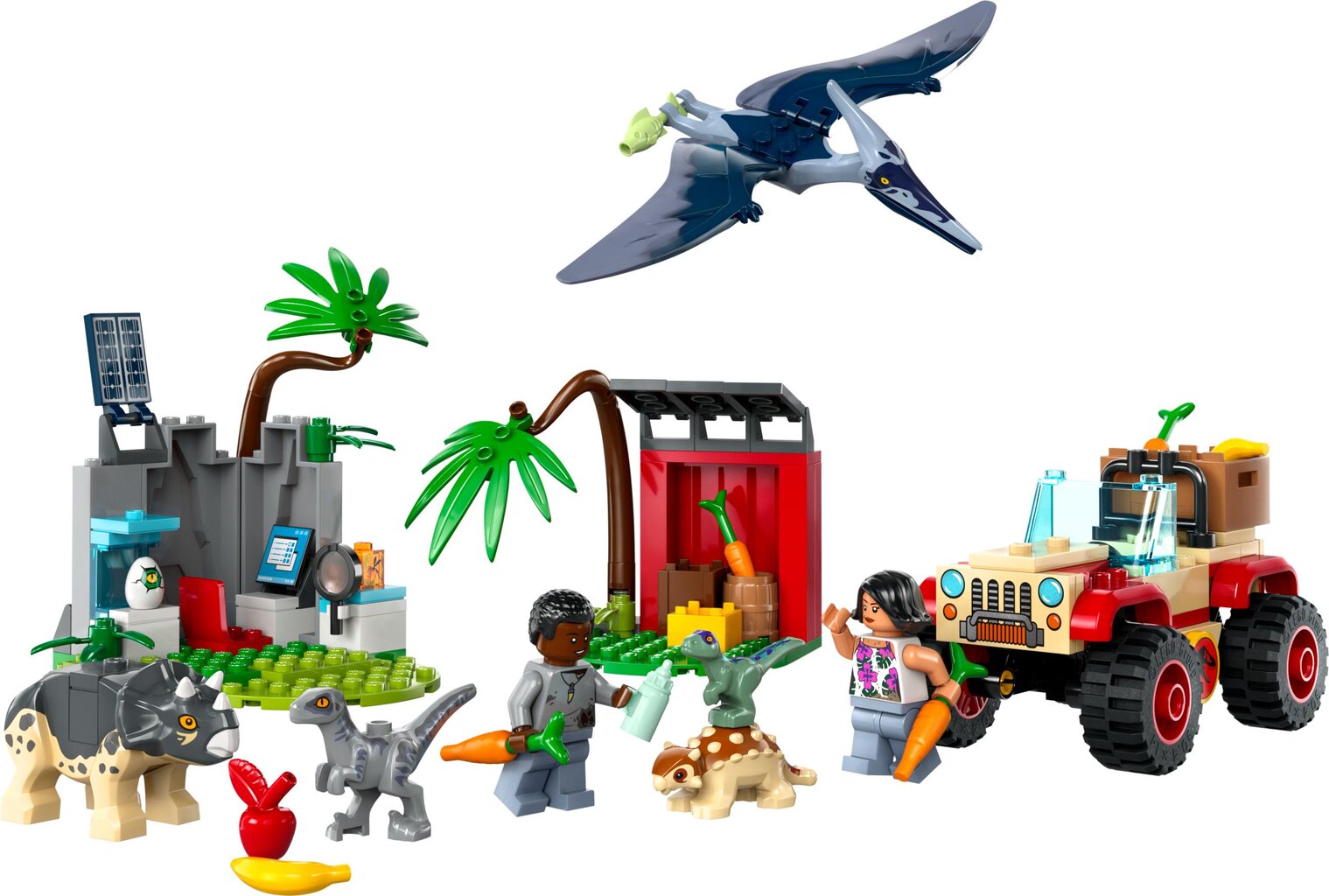 76963 LEGO® Jurassic World Dinozauru glābšanas centrs cena un informācija | Konstruktori | 220.lv