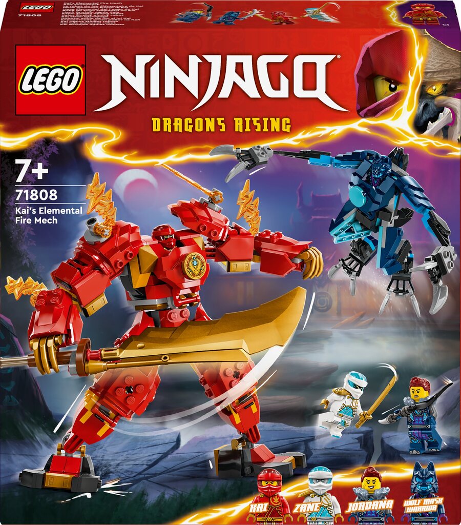 71808 LEGO® Ninjago Kai uguns stihijas robots cena un informācija | Konstruktori | 220.lv