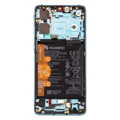 Huawei P30 LCD Display + Touch Unit + Front Cover Aurora Blue (Service Pack) цена и информация | Запчасти для телефонов и инструменты для их ремонта | 220.lv