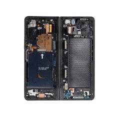 LCD display +Touch Unit Samsung F936B Galaxy Z Fold 4 5G Black (Service Pack) цена и информация | Запчасти для телефонов и инструменты для их ремонта | 220.lv