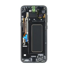 LCD display +Touch Unit Samsung G955 Galaxy S8+ Black (Service Pack) цена и информация | Запчасти для телефонов и инструменты для их ремонта | 220.lv