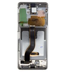 LCD Samsung G986|G985 Galaxy S20+ Cloud White cena un informācija | Telefonu rezerves daļas un instrumenti to remontam | 220.lv