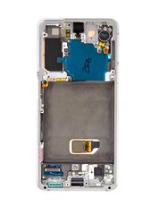 LCD display +Touch Unit Samsung SM-G991 Galaxy S21 Phantom White No Camera (Service Pack) цена и информация | Запчасти для телефонов и инструменты для их ремонта | 220.lv