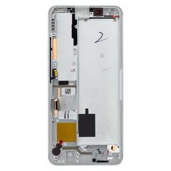 LCD Display + Touch Unit + Front Cover for Xiaomi Mi Note10 (Pro) White (Service Pack) цена и информация | Запчасти для телефонов и инструменты для их ремонта | 220.lv