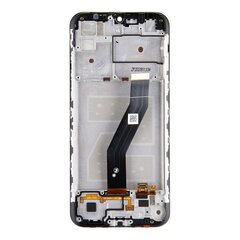 Motorola E6s LCD Display + Touch Unit + Front Cover Black (Service Pack) cena un informācija | Telefonu rezerves daļas un instrumenti to remontam | 220.lv