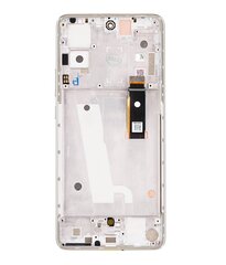 Motorola Edge 30 LCD Display + Touch Unit + Front Cover Silver (Service Pack) цена и информация | Запчасти для телефонов и инструменты для их ремонта | 220.lv