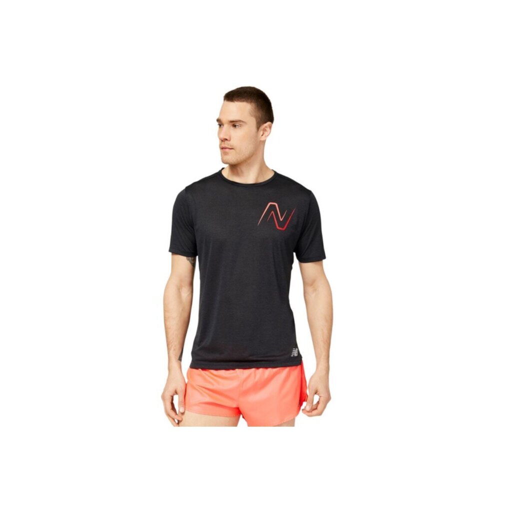 T-krekls vīriešiem New Balance, melns cena un informācija | Vīriešu T-krekli | 220.lv