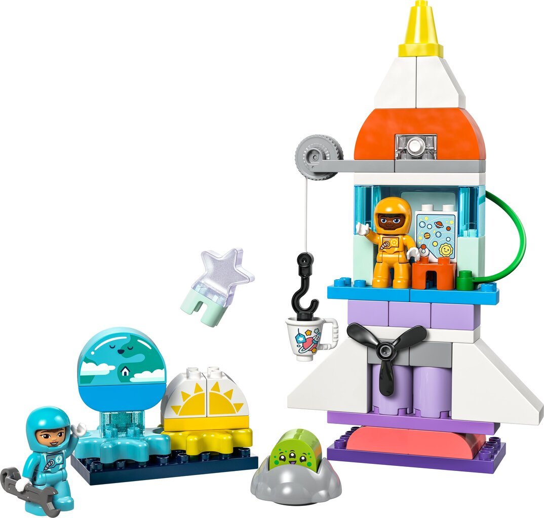 10422 LEGO® DUPLO® Kosmosa kuģa piedzīvojumi trīs vienā cena un informācija | Konstruktori | 220.lv