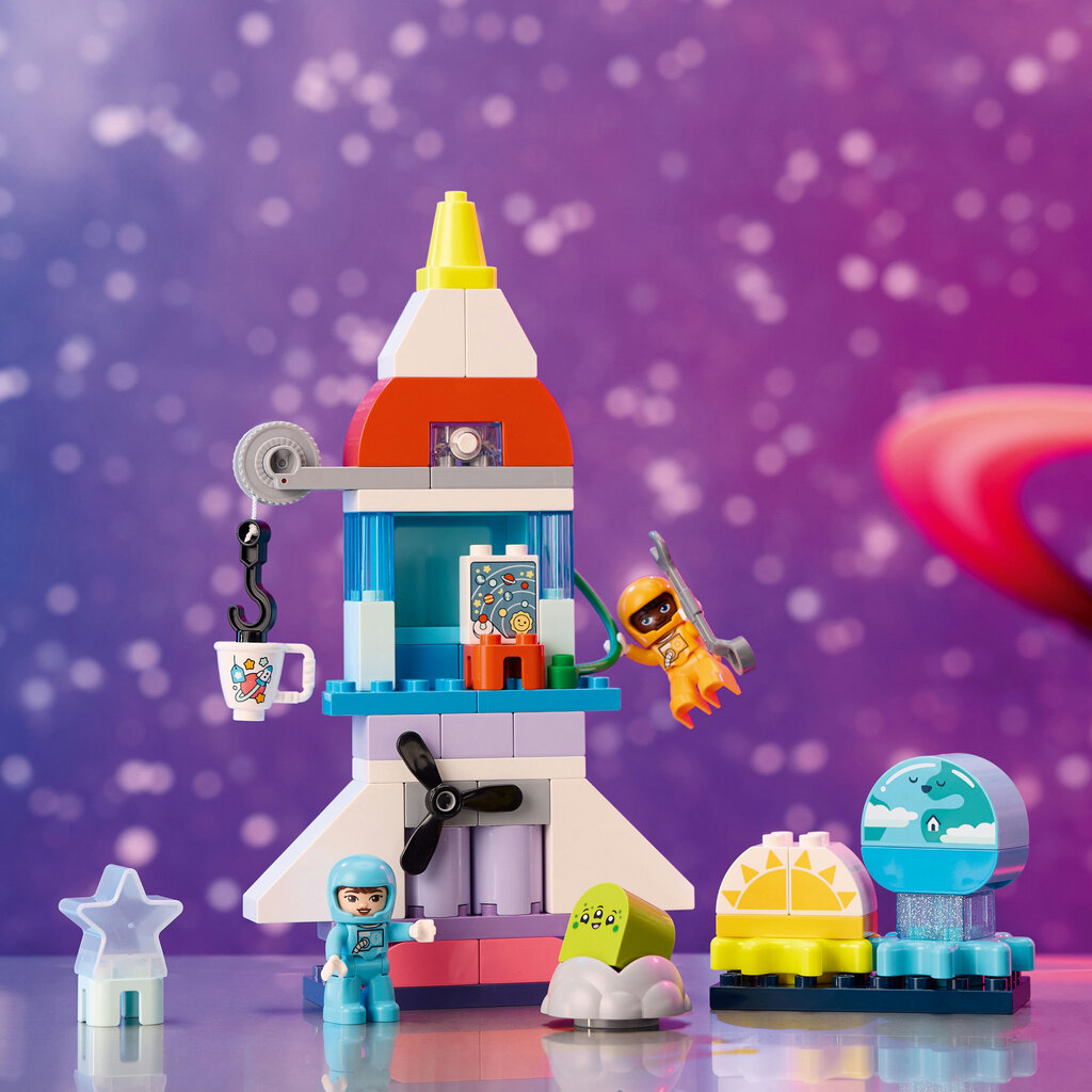 10422 LEGO® DUPLO® Kosmosa kuģa piedzīvojumi trīs vienā cena un informācija | Konstruktori | 220.lv