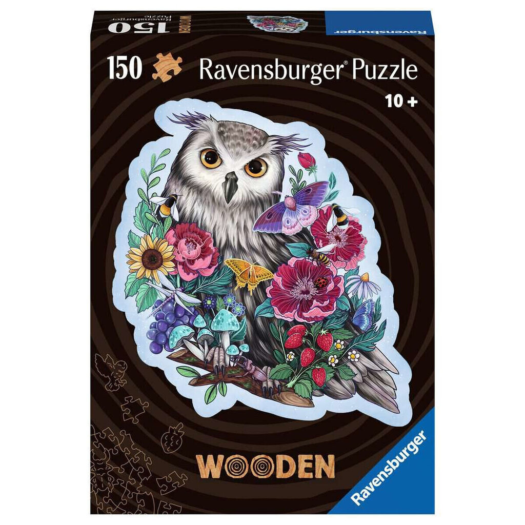 Ravensburger koka puzle 150gb Noslēpumainā pūce cena un informācija | Puzles, 3D puzles | 220.lv