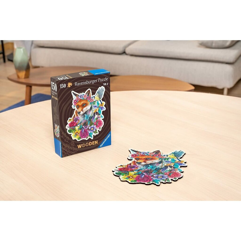 Ravensburger koka puzle 150gb Krāsaina lapsa cena un informācija | Puzles, 3D puzles | 220.lv