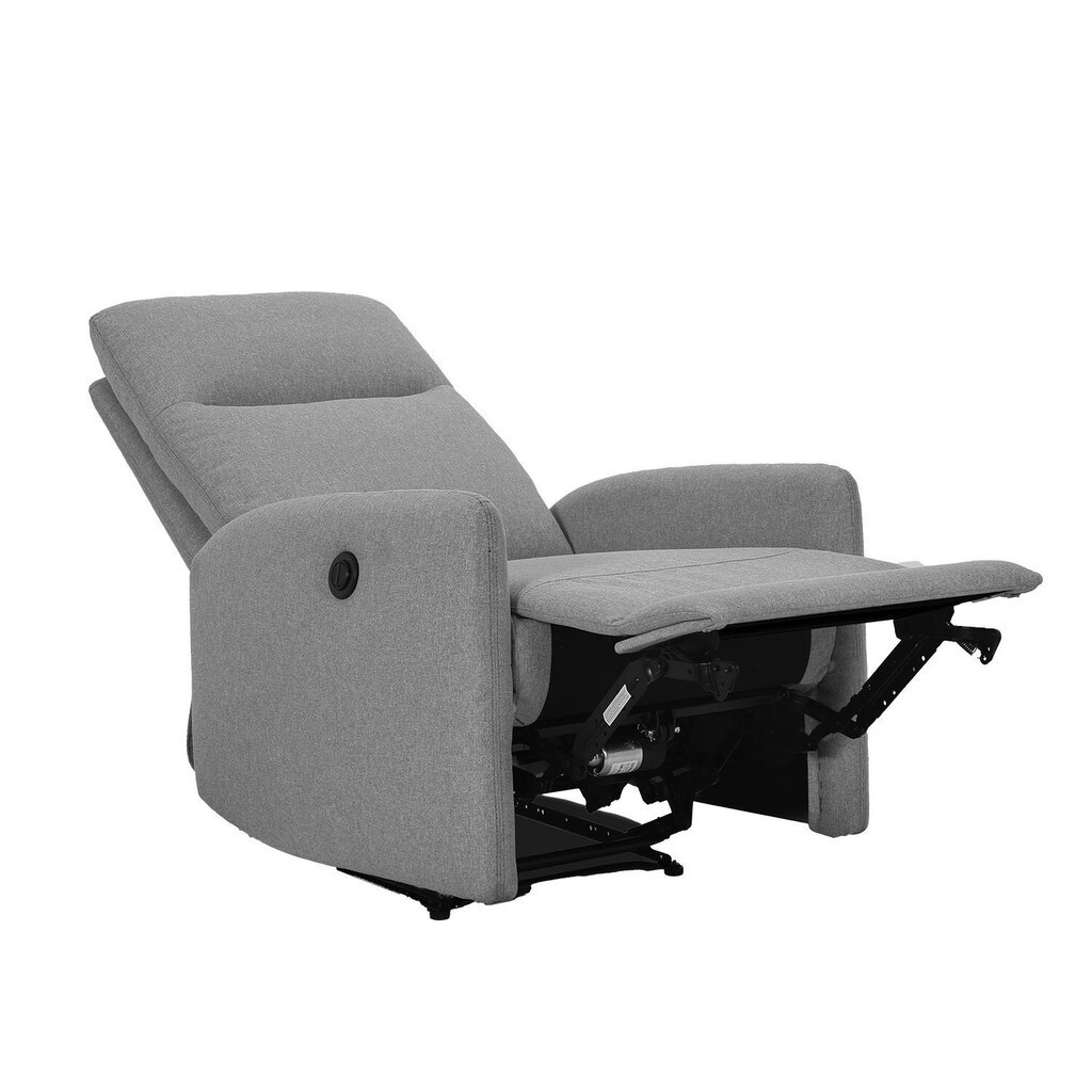 Atputas kresls ar elektrisko mehanismu, gaiši peleks cena un informācija | Atpūtas krēsli | 220.lv