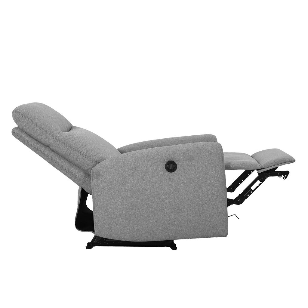 Atputas kresls ar elektrisko mehanismu, gaiši peleks cena un informācija | Atpūtas krēsli | 220.lv