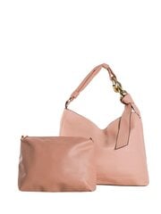 светло-розовая сумка через плечо 2 в 1 с маленькой сумкой внутри цена и информация | Женские сумки | 220.lv