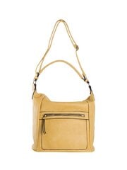 темно-желтая женская сумка через плечо с ручкой цена и информация | Женские сумки | 220.lv
