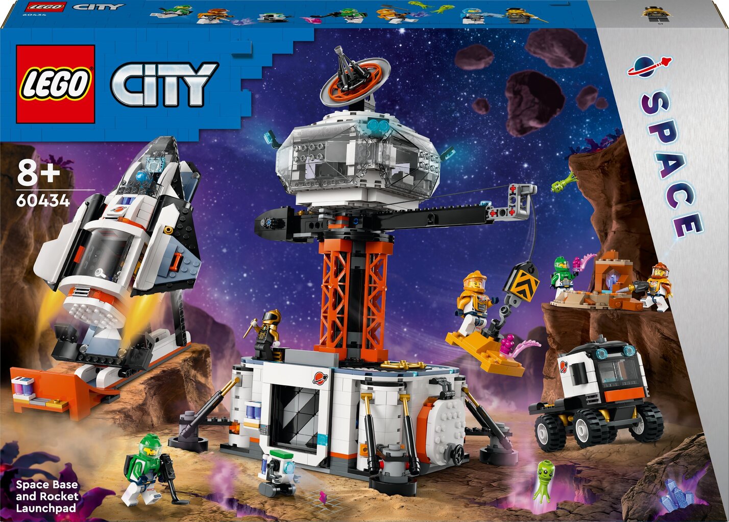 60434 LEGO® City Kosmosa bāze un raķešu pacelšanās laukums цена и информация | Konstruktori | 220.lv