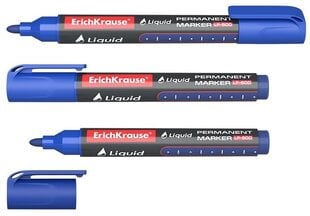 Marķieris Liquid LP-600 ErichKrause, 0,8-2,25mm, zils cena un informācija | Rakstāmpiederumi | 220.lv
