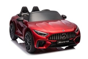 Divvietīgs bērnu elektromobilis Mercedes AMG SL63, sarkans cena un informācija | Bērnu elektroauto | 220.lv