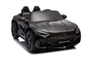 Divvietīgs bērnu elektromobilis Mercedes Amg SL63, melns cena un informācija | Bērnu elektroauto | 220.lv