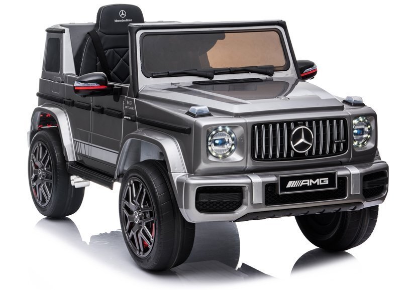 Viens elektriskais džips Mercedes G63 AMG BBH-002, pelēks cena un informācija | Bērnu elektroauto | 220.lv