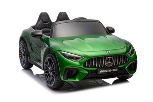 Divvietīgs bērnu elektromobilis Mercedes Amg SL63, zaļš цена и информация | Электромобили для детей | 220.lv