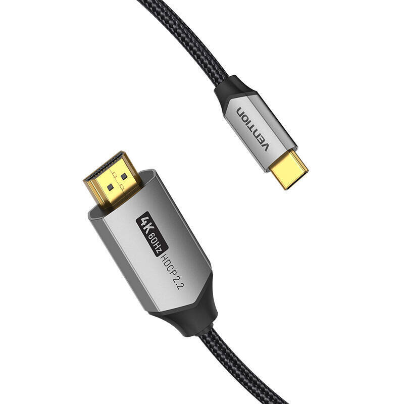 Vention CRBBH, USB-C - HDMI, 2 m cena un informācija | Kabeļi un vadi | 220.lv