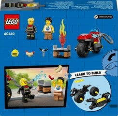 60410 LEGO® City Ugunsdzēsēju motocikls cena un informācija | Konstruktori | 220.lv