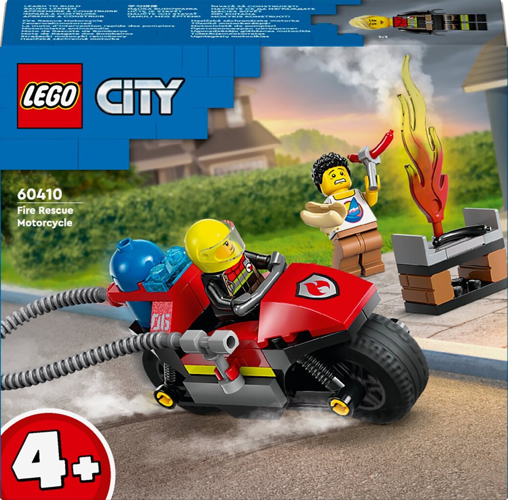 60410 LEGO® City Ugunsdzēsēju motocikls cena un informācija | Konstruktori | 220.lv