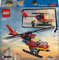 60411 LEGO® City Пожарный вертолет цена и информация | Kонструкторы | 220.lv