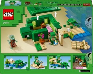 21254 LEGO® Minecraft Пляжный домик черепах цена и информация | Конструкторы и кубики | 220.lv